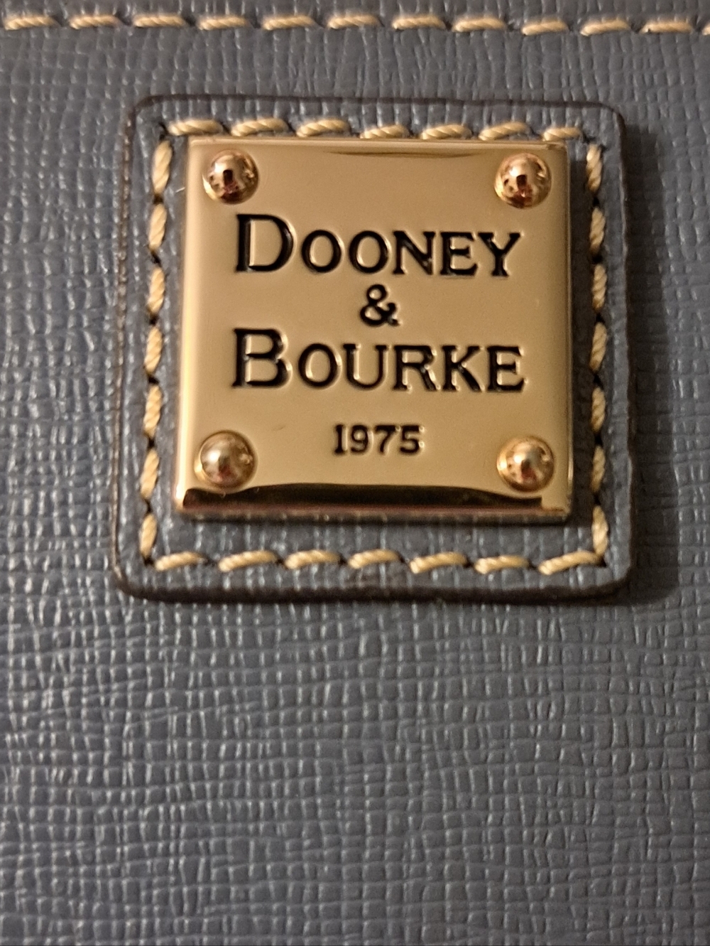 🔥Dooney & Bourkey Large Saffiano Leather Zip Around Credit Card Case, Graphite - Picture 3 of 15